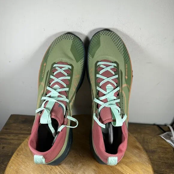 Nike Pegasus Trail 4 GORE-TEX Shoes Mens Size 13 Green Red Waterproof DJ7926-300 - Picture 6 of 8